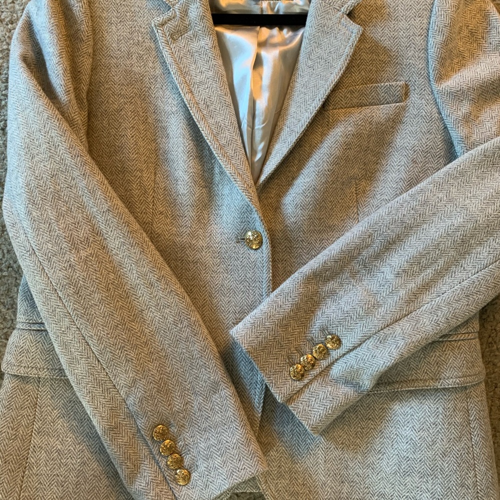 J Crew 100% Wool Schoolboy Blazer in Size 12